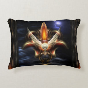 Akrellian Torch Fire Portrait Accent Pillow