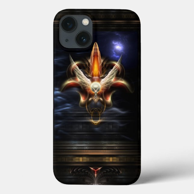 Akrellian Torch Fire Portrait Case-Mate iPhone Case (Back)