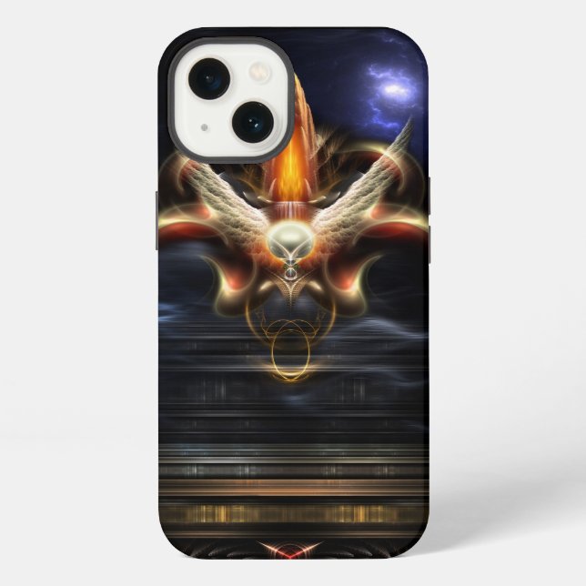 Akrellian Torch Fire Portrait iPhone Case (Back)