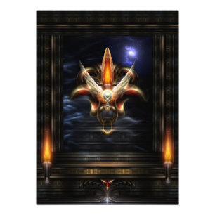 Akrellian Torch Fire Portrait Photo Enlargement Print