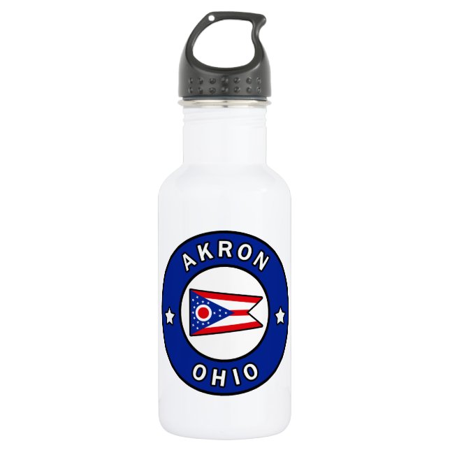 Akron Ohio 532 Ml Water Bottle (Front)