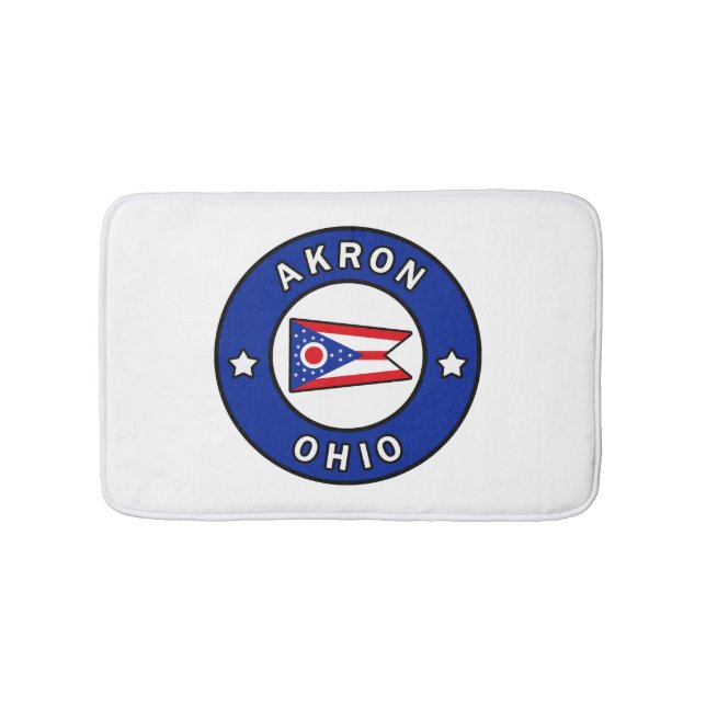Akron Ohio Bath Mat (Front)