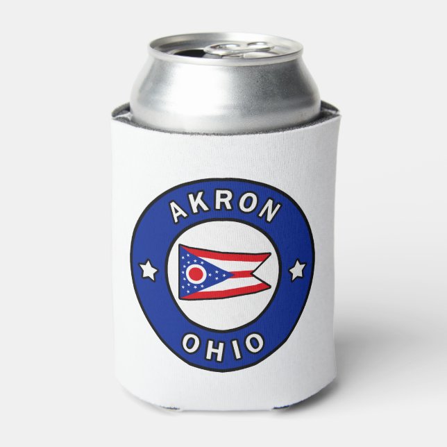 Akron Ohio Can Cooler (Can Front)