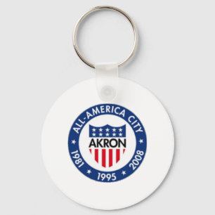Akron (Ohio) City flag Keychain