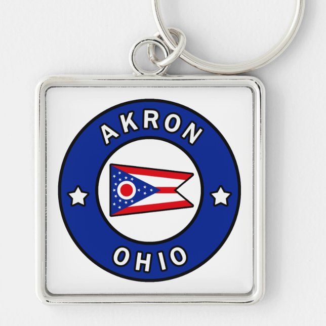 Akron Ohio Keychain (Front)