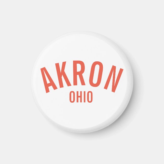 Akron, Ohio Magnet (Front)