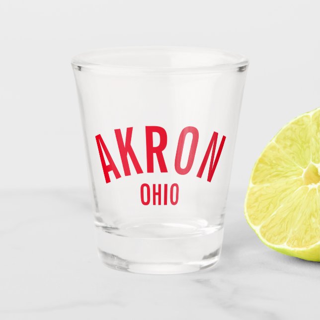 Akron, Ohio Shot Glass (Front)