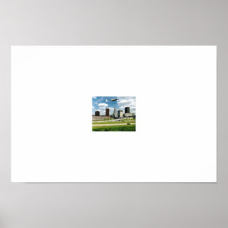Akron Ohio Skyline Poster