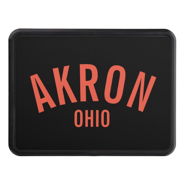 Akron, Ohio Trailer Hitch Cover (Front)