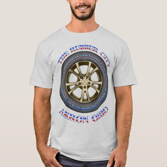Akron Rubber City Shirt.. T-Shirt (Front)