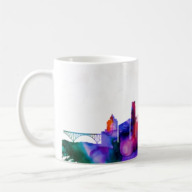 Akron Skyline Coffee Mug (Left)