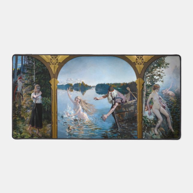 Akseli Gallen-Kallela - Aino Triptych Desk Mat (Front)