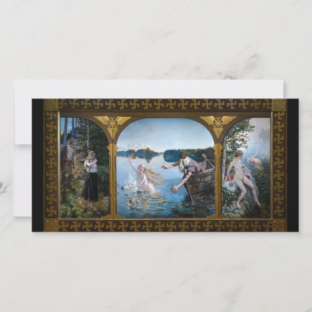 Akseli Gallen-Kallela - Aino Triptych Thank You Card (Front)