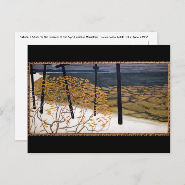 Akseli Gallen-Kallela - Autumn Postcard (Front/Back)