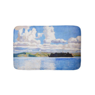 Akseli Gallen-Kallela - Cloud Towers Bath Mat