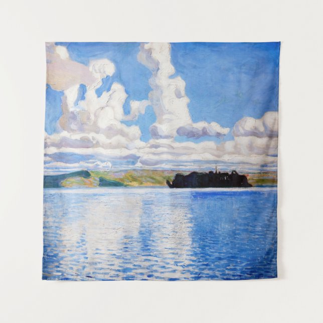 Akseli Gallen-Kallela - Cloud Towers Tapestry (Front)