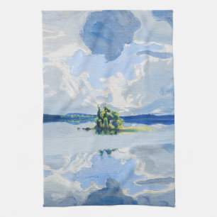 Akseli Gallen-Kallela - Clouds above a Lake Kitchen Towel