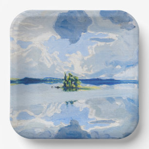 Akseli Gallen-Kallela - Clouds above a Lake Paper Plate