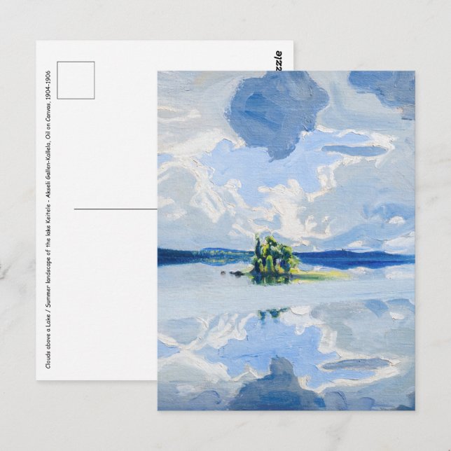 Akseli Gallen-Kallela - Clouds above a Lake Postcard (Front/Back)