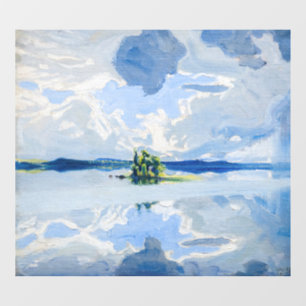 Akseli Gallen-Kallela - Clouds above a Lake Window Cling