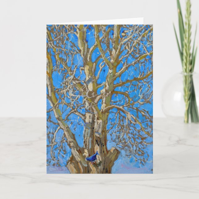 Akseli Gallen-Kallela - Crack Willow and Blue Bird Card (Front)