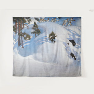 Akseli Gallen-Kallela - February Vision Tapestry