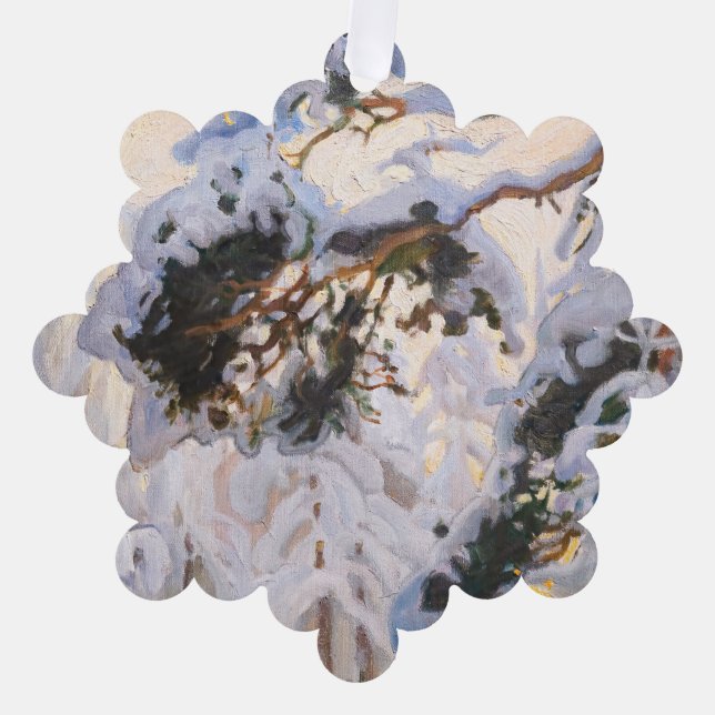 Akseli Gallen-Kallela - Forest in Winter Ornament Card (Front)