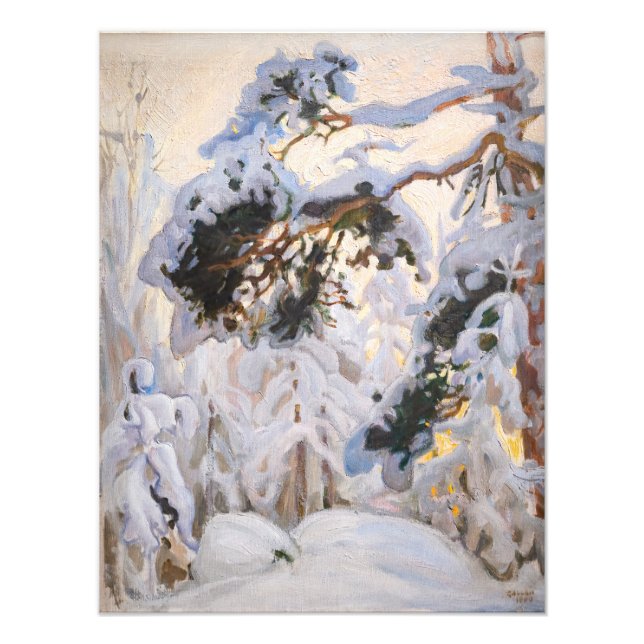 Akseli Gallen-Kallela - Forest in Winter Photo Print (Front)
