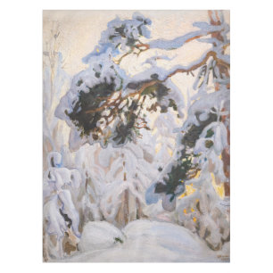 Akseli Gallen-Kallela - Forest in Winter Tablecloth