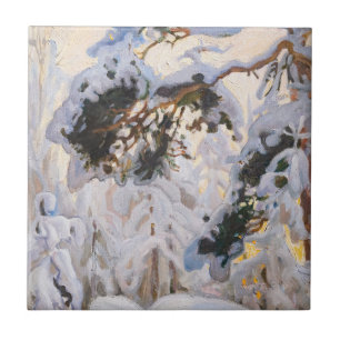 Akseli Gallen-Kallela - Forest in Winter Tile