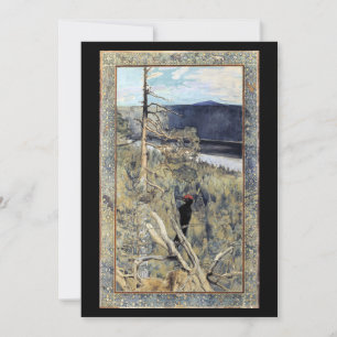 Akseli Gallen-Kallela - Great Black Woodpecker Invitation