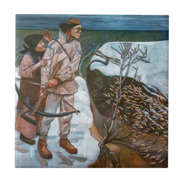 Akseli Gallen-Kallela - Joukahainen's Revenge Tile (Front)