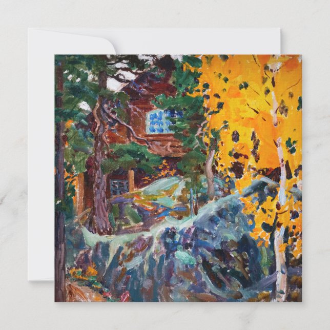 Akseli Gallen-Kallela - Kalela in Autumn Thank You Card (Front)