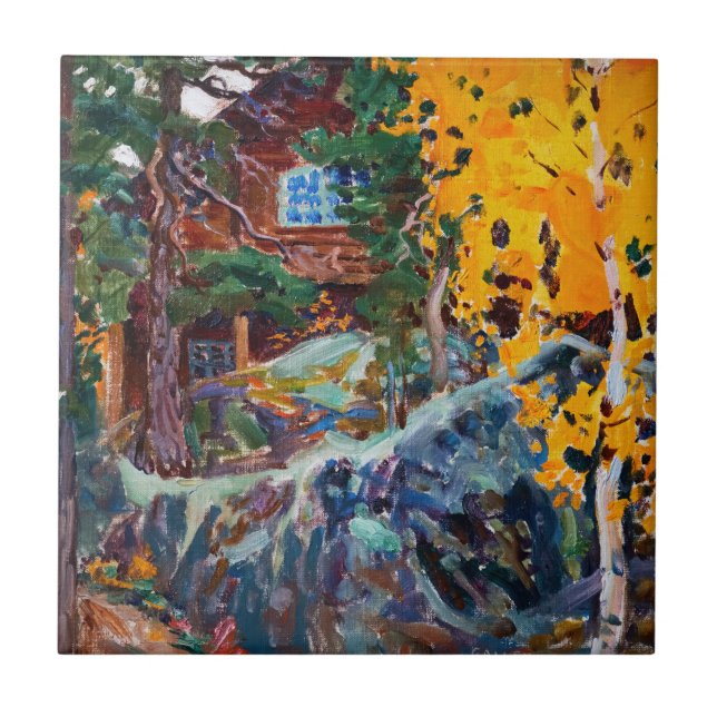 Akseli Gallen-Kallela - Kalela in Autumn Tile (Front)