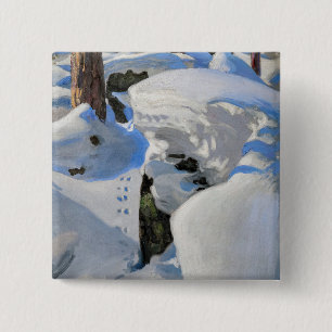 Akseli Gallen-Kallela - Lair of the Lynx 2 Inch Square Button
