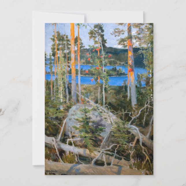 Akseli Gallen-Kallela - Lake in the Wilderness Invitation (Front)