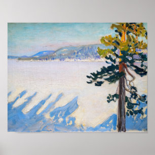 Akseli Gallen-Kallela - Lake Ruovesi in Winter Poster