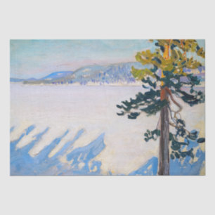 Akseli Gallen-Kallela - Lake Ruovesi in Winter Tissue Paper