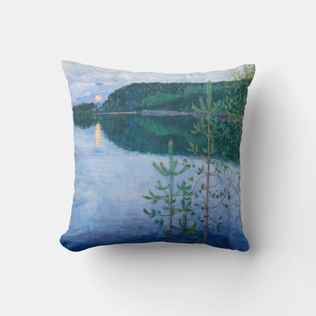 Akseli Gallen-Kallela - Spring Night Throw Pillow (Front)