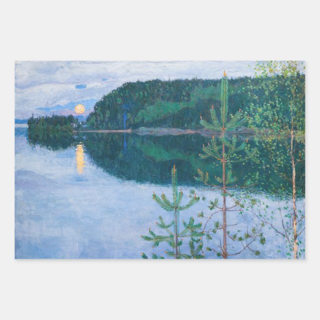 Akseli Gallen-Kallela - Spring Night Wrapping Paper Sheet (Front)