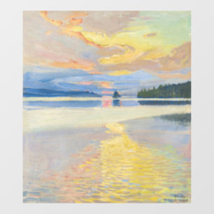 Akseli Gallen-Kallela - Sunset over Lake Ruovesi Window Cling
