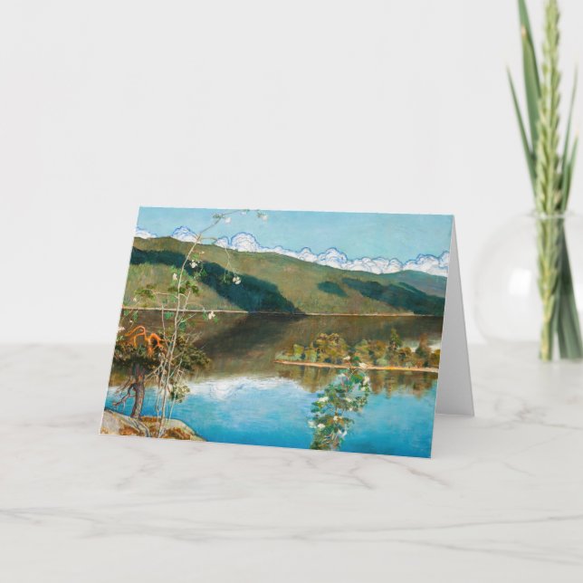 Akseli Gallen-Kallela - Thunderclouds on Horizon Card (Front)