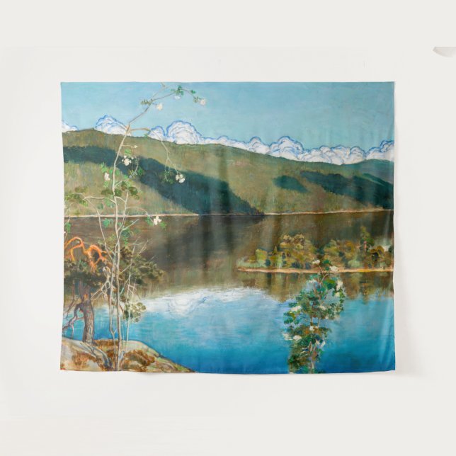 Akseli Gallen-Kallela - Thunderclouds on Horizon Tapestry (Front (Horizontal))