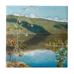 Akseli Gallen-Kallela - Thunderclouds on Horizon Tile