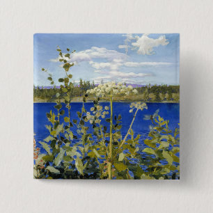 Akseli Gallen-Kallela - Wild Angelica 2 Inch Square Button