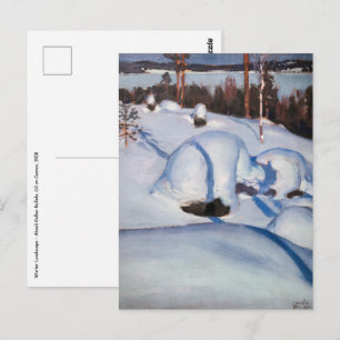 Akseli Gallen-Kallela - Winter Landscape #1 Postcard