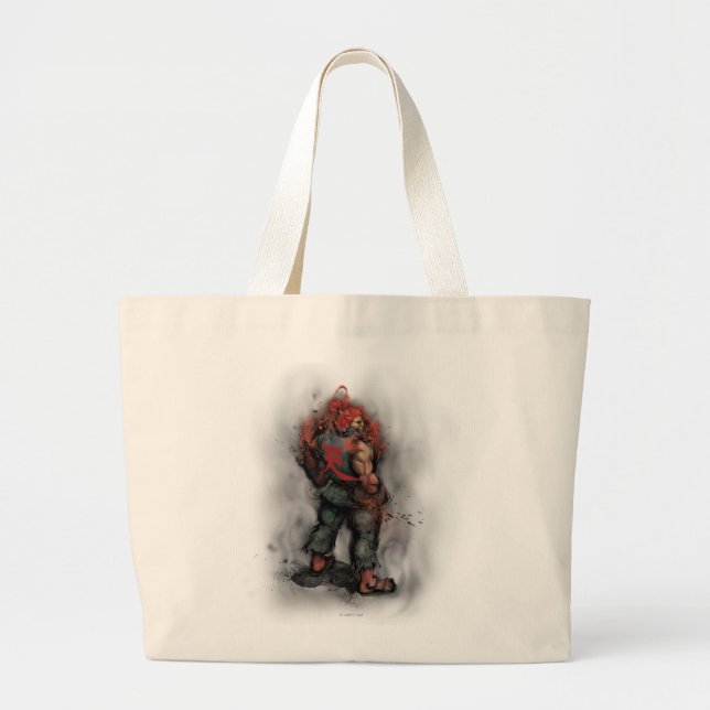 Akuma Back Large Tote Bag (Front)