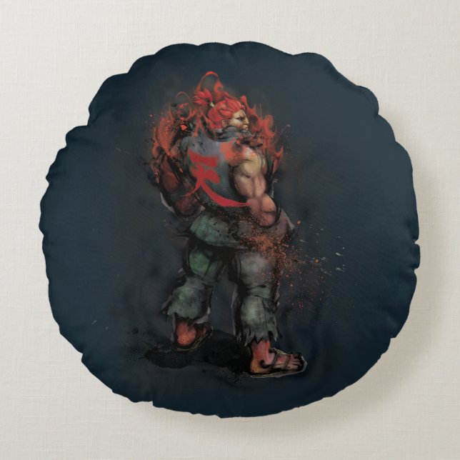 Akuma Back Round Pillow (Front)