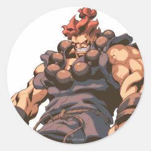 Akuma Medium Shot Classic Round Sticker