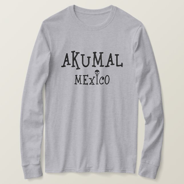 Akumal Mexico Design - Basic Long Sleeve T-Shirt (Design Front)